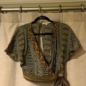 Wrap around blouse